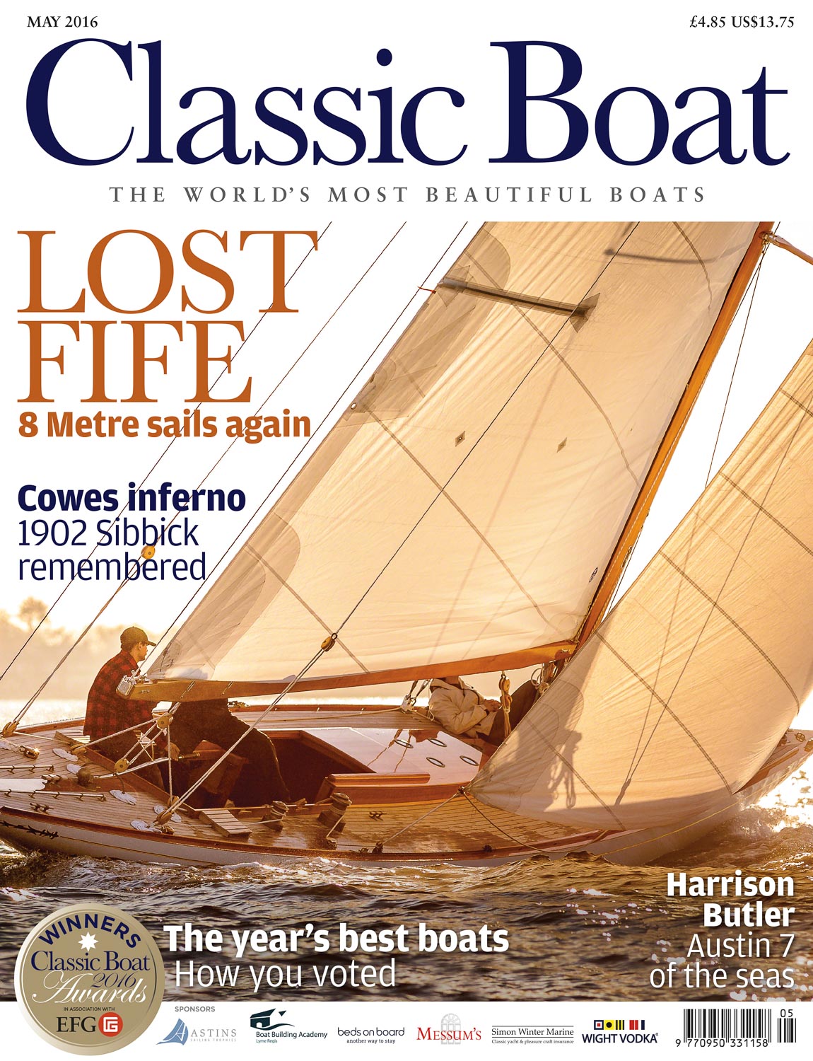 May 2016 Classic Boat cover