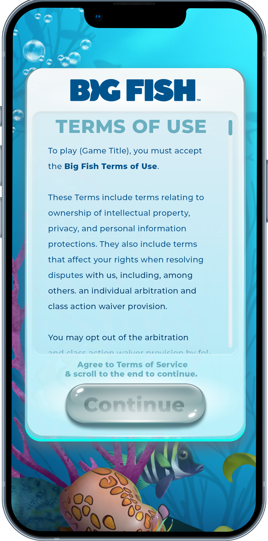 3. The following are early proof of concept UI comps I did using the content from the opt-in flow.