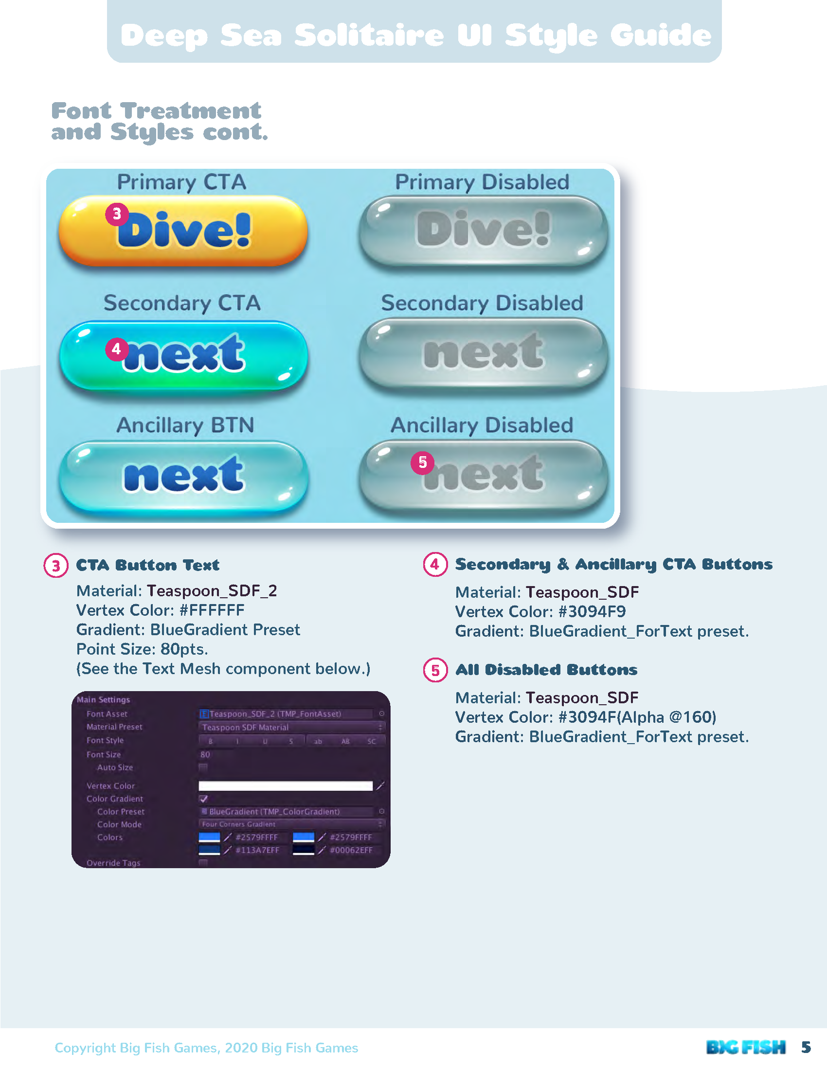 DSS UI Style Guide pg 5