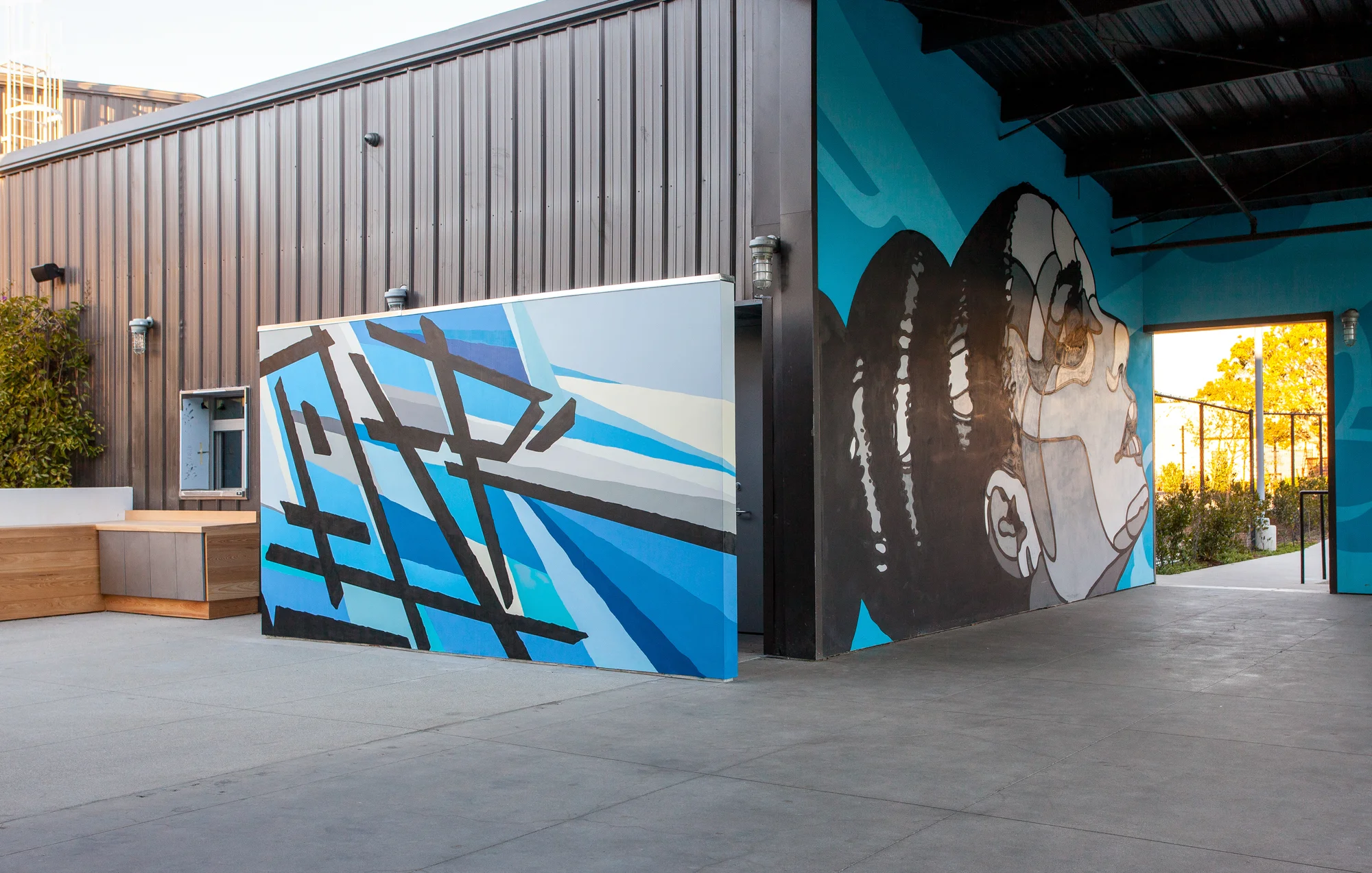 Outdoor mural for The Reserve offices in Playa Vista (Los Angeles) 2015