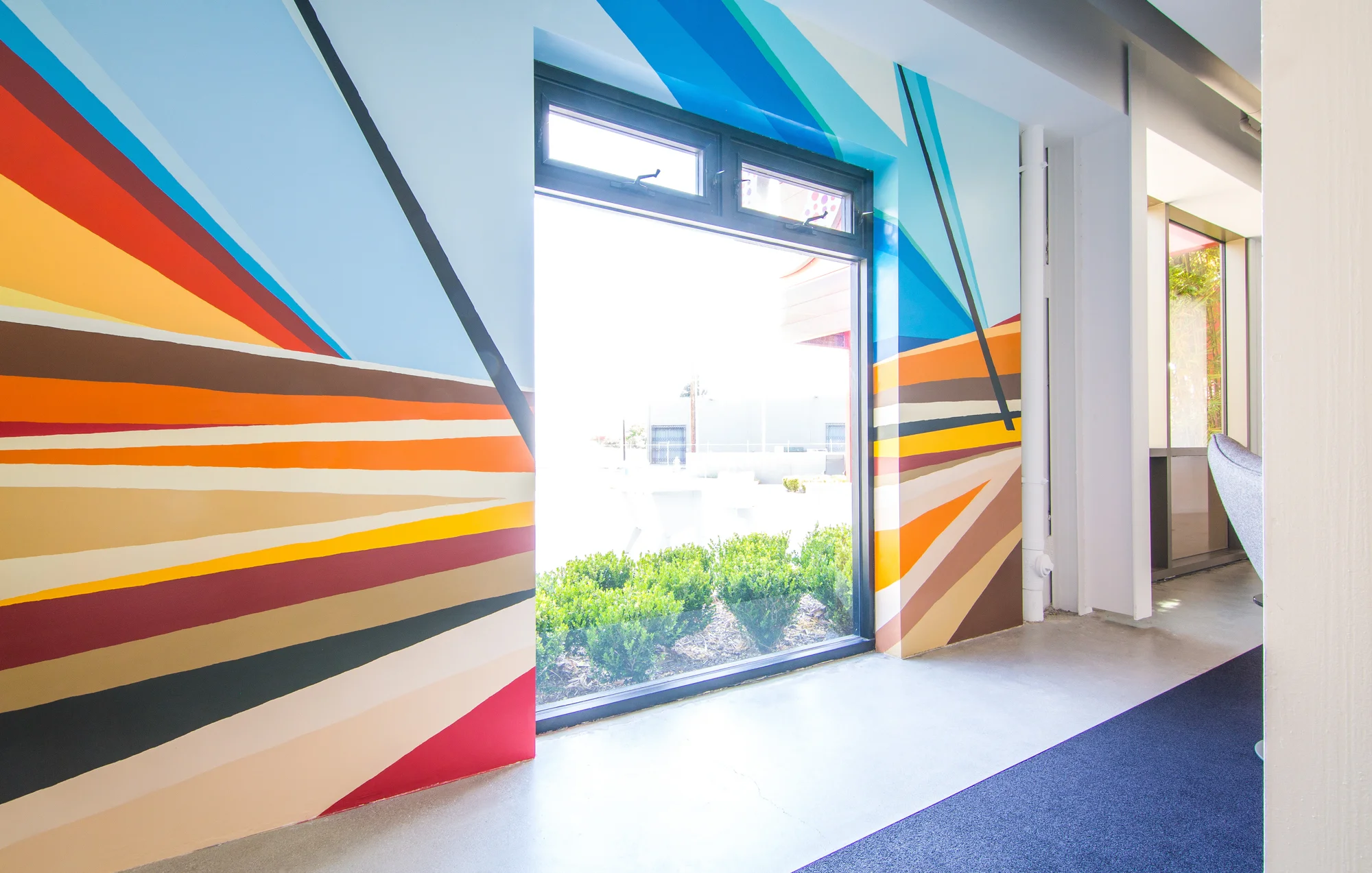 Mural for Gensler inside the Omnicom Group office in Los Angeles 2015