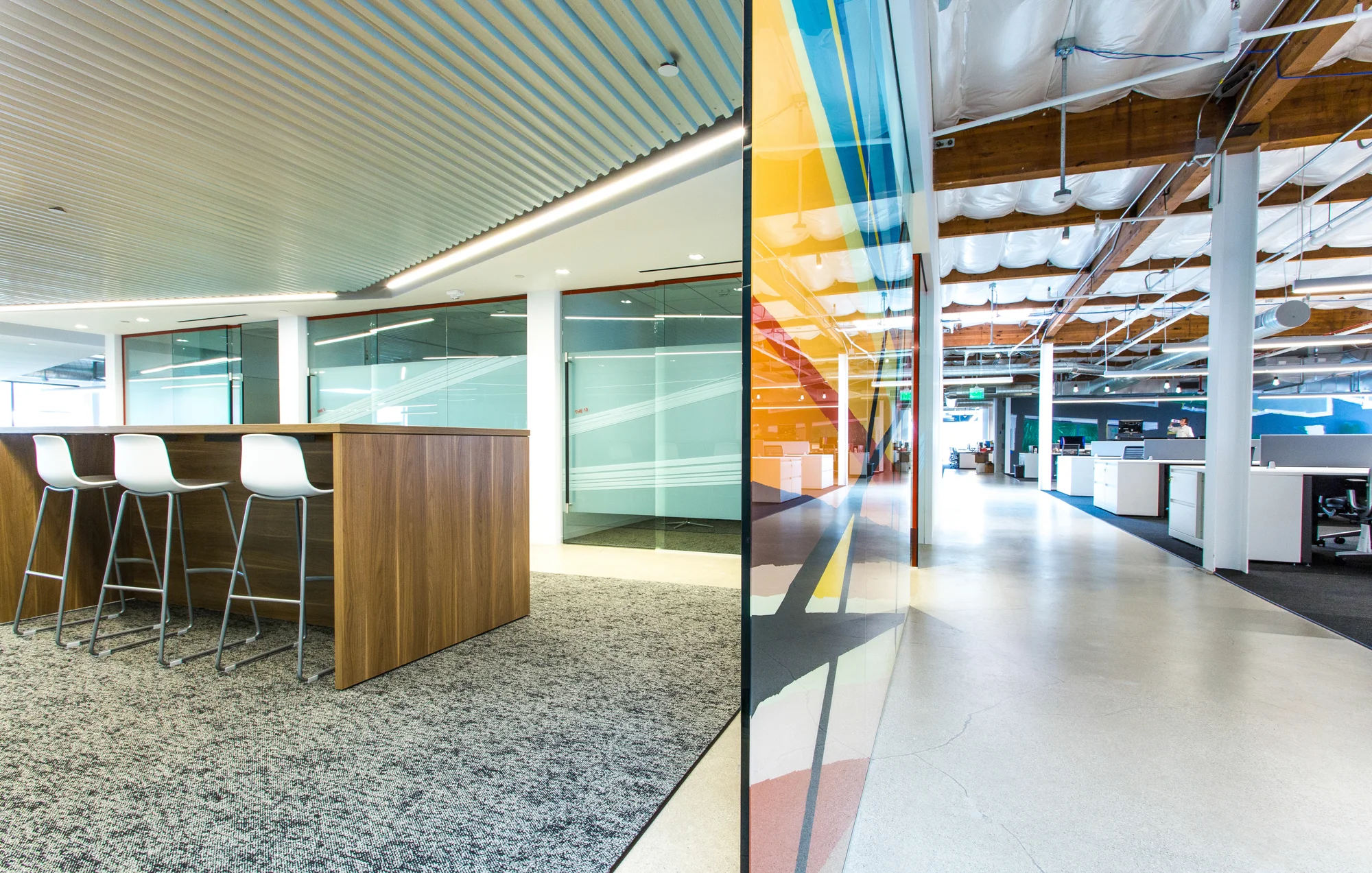 Mural for Gensler inside the Omnicom Group office in Los Angeles 2015