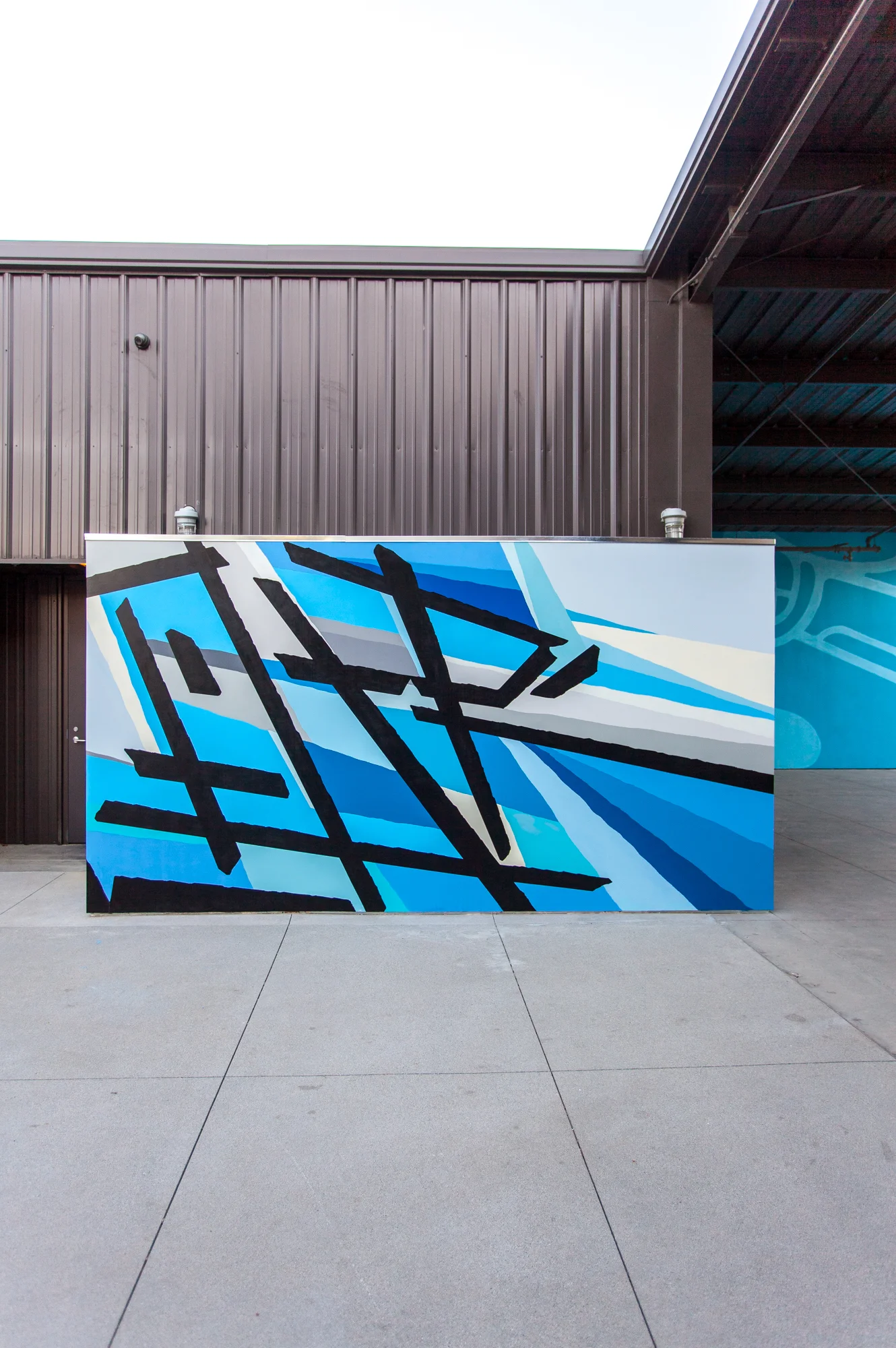 Outdoor mural for The Reserve offices in Playa Vista (Los Angeles) 2015