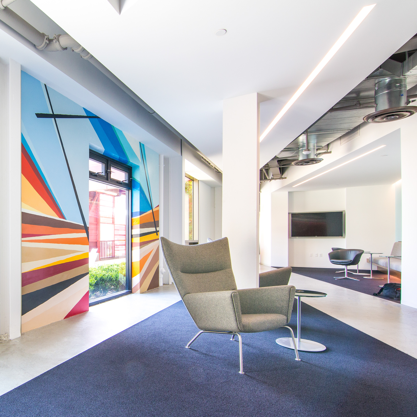 Mural for Gensler inside the Omnicom Group office in Los Angeles 2015
