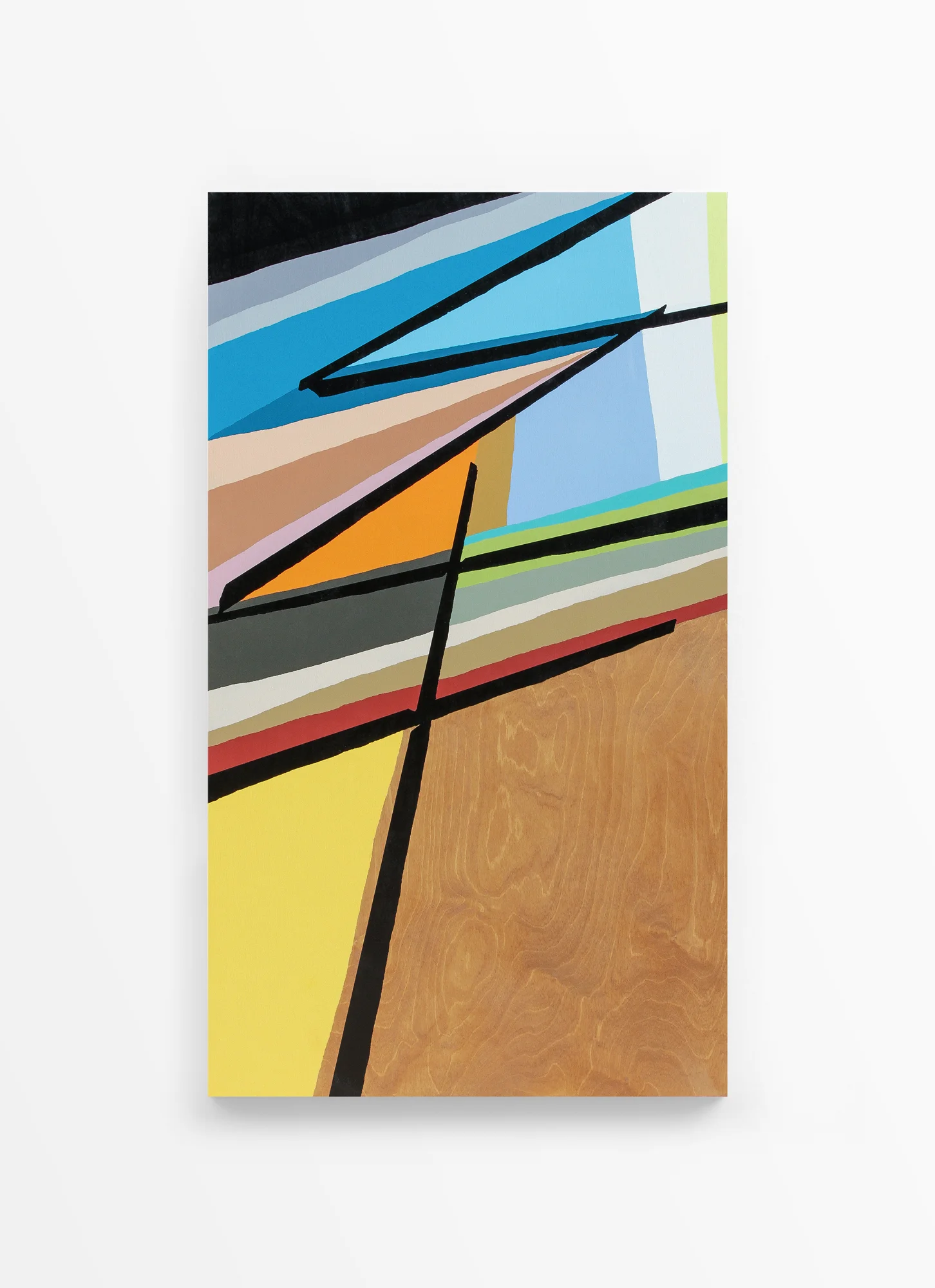 Untitled, 2014 Spray paint on wood 20 x 40 inches
