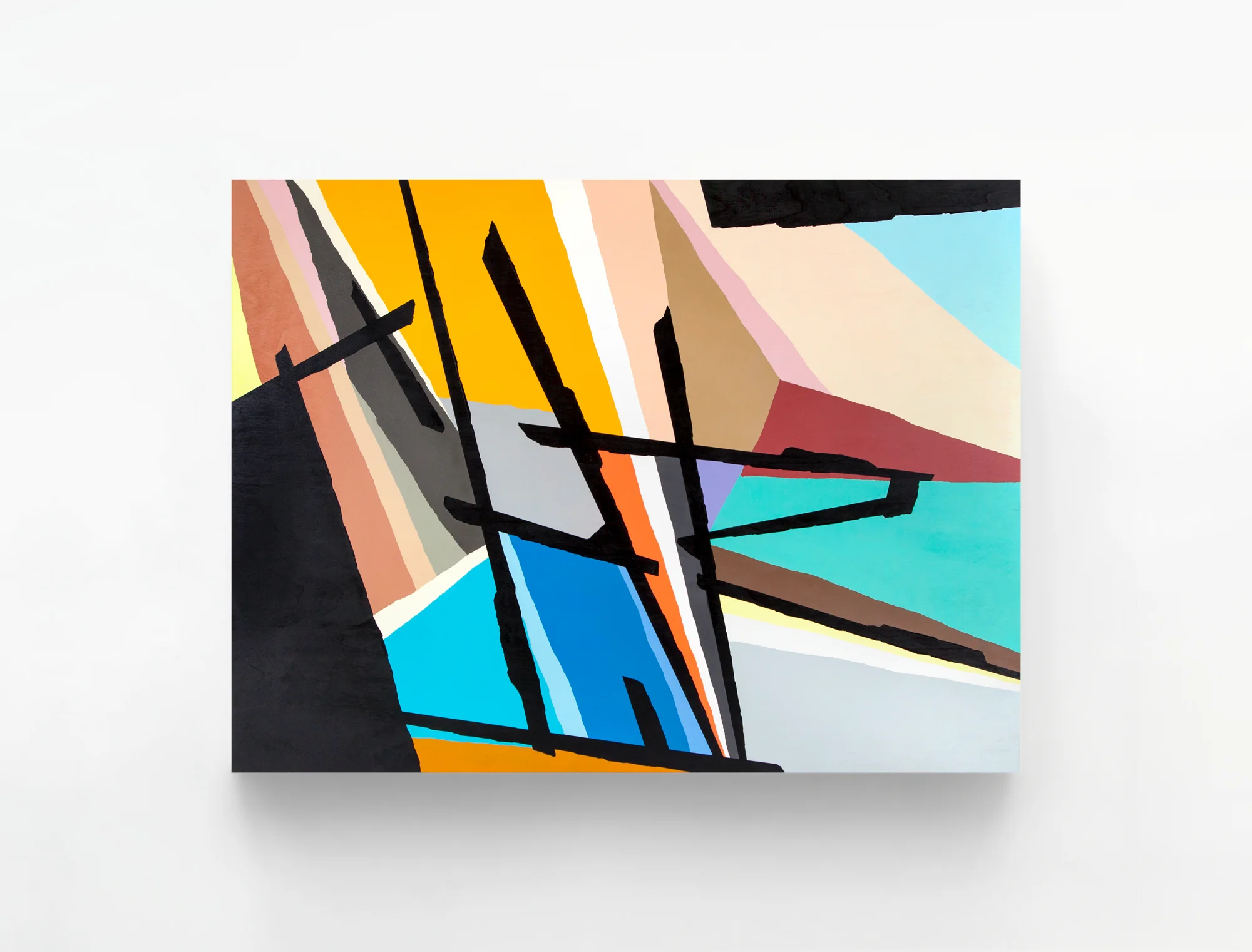 Untitled, 2014 Spray paint on wood 48 x 36 inches