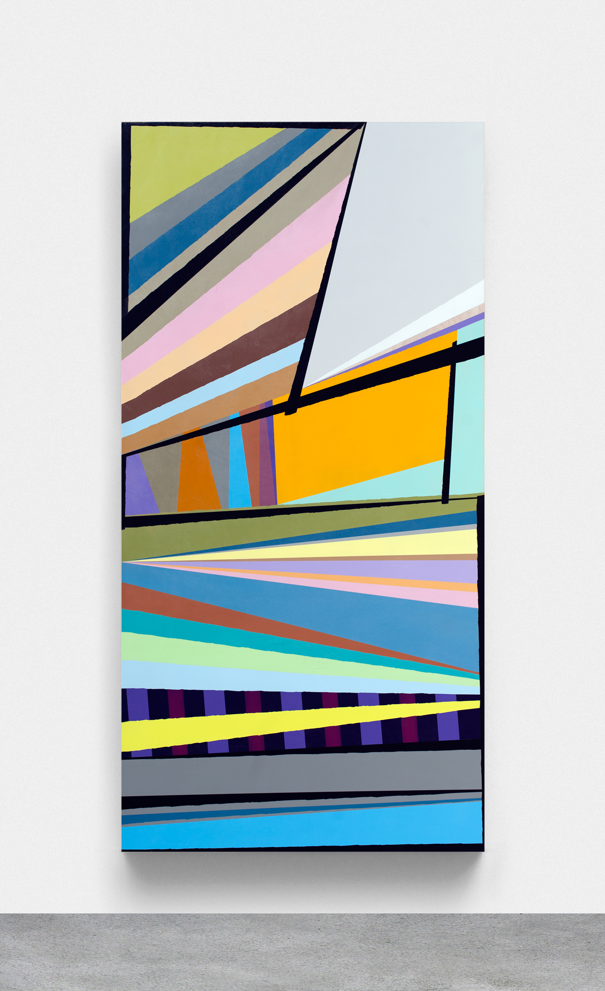 Untitled, 2009 Spray paint on wood 36 x 72 inches