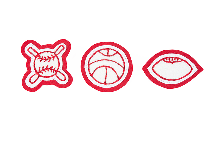 Stock sports emblems