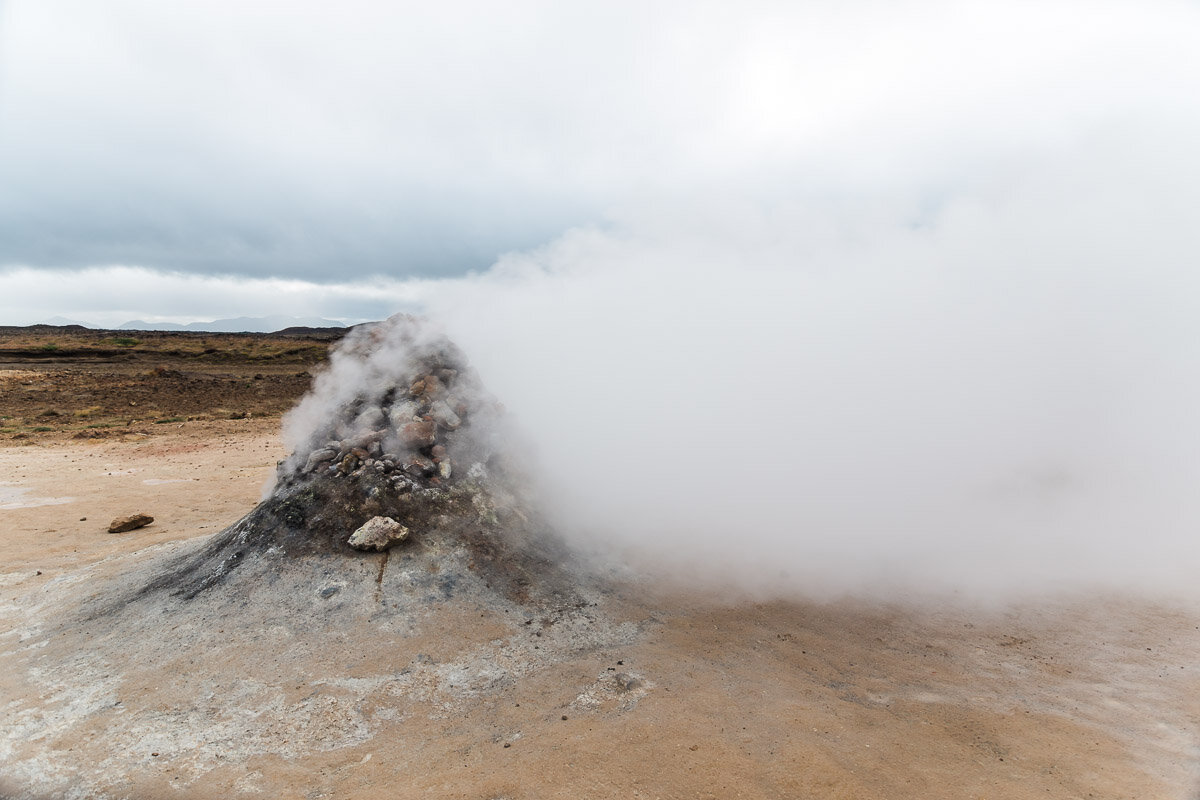 Ssteam coming out from the ground at Hverir, Námafjall Geothermal Area, Iceland.jpg