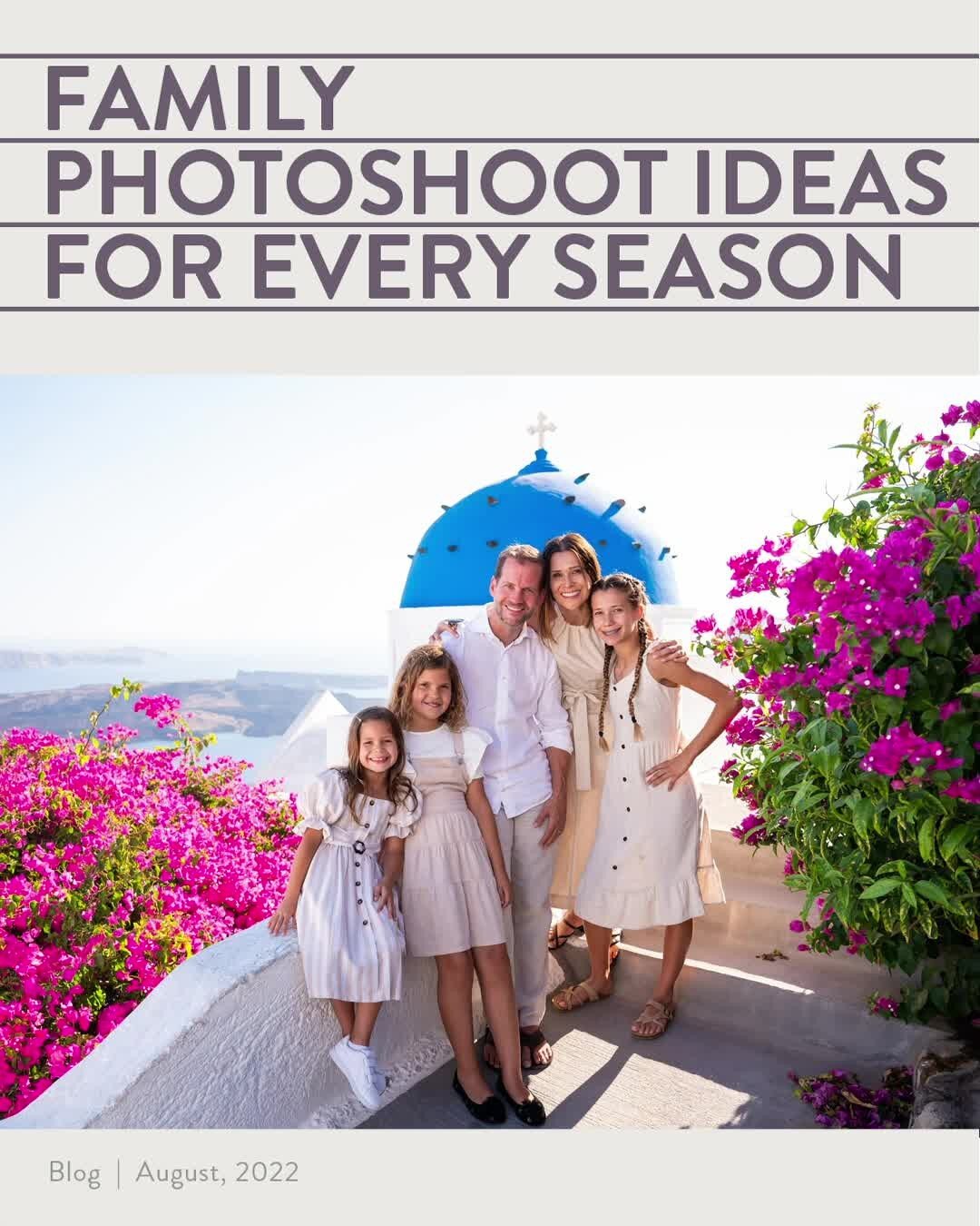 We believe that every season is the perfect season for a family photoshoot! 💛⁠
⁠
Think about the events, celebrations, and gatherings you have coming up. Then imagine how you might capture your family in forever photographs. ⁠
⁠
We&rsquo;re ready to