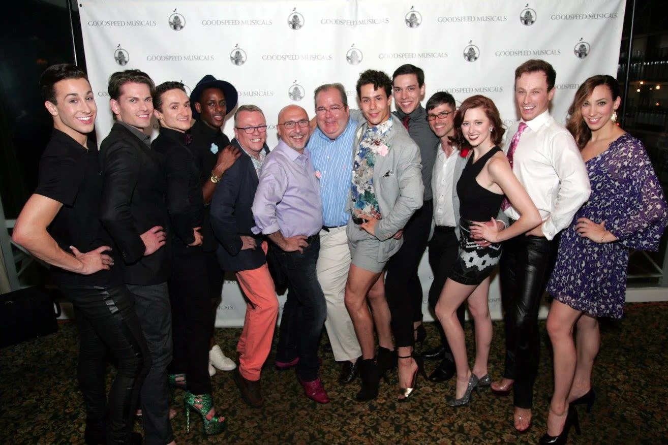 cagelles with creative team members: Rob ruggiero(director) raplh perkins(choreo) Michael Mcdonald(costume design) johnathon warren(asst. choreo)