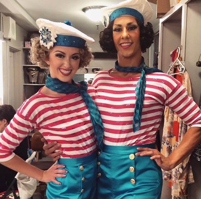 emily and fellow bloc client alex cruz before swing in aug. 14