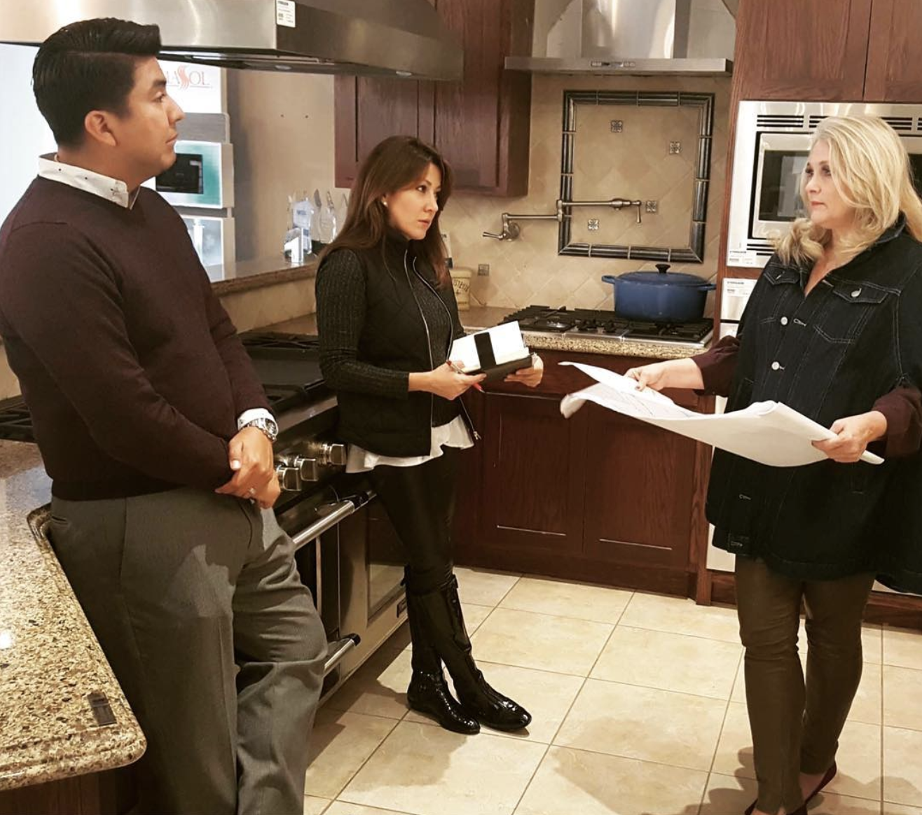 Working with Joe Gonzales and Suly Weisman of BSHG Corporation on my appliance selections