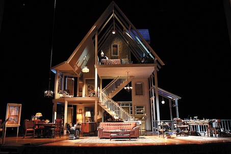 An entire 3 story home built for the stage of August: Osage County