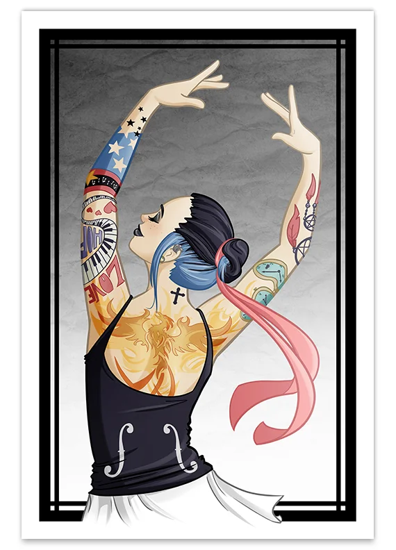 Tatted Gothic Ballerina