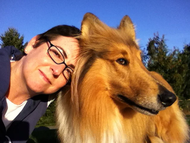 Collies are perfect walking partners. Enthusiastic regardless of weather, and easily trained to do my relaxed version of heeling.