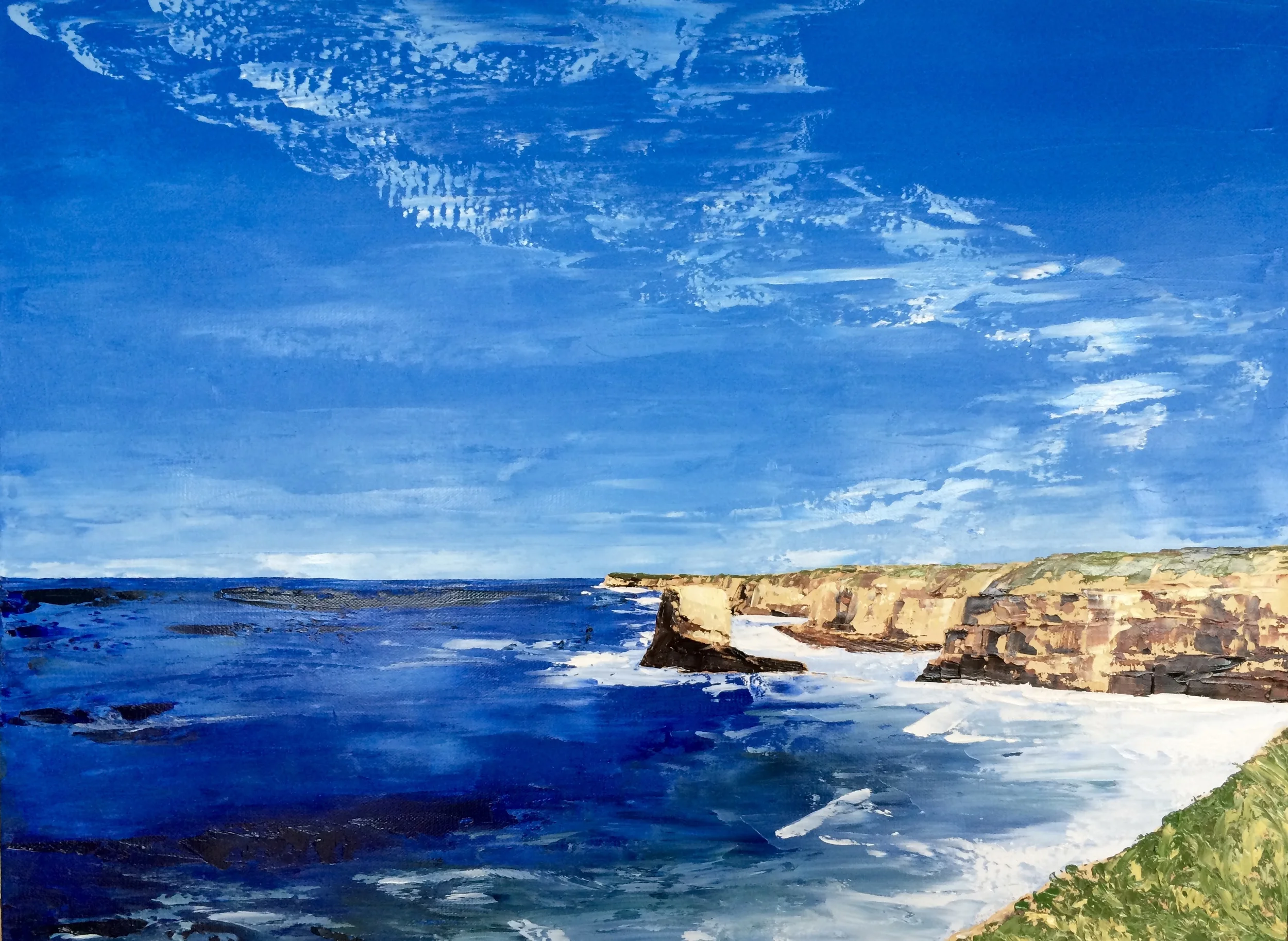 Wilder Ranch, 2016, oil on canvas (palette knife)