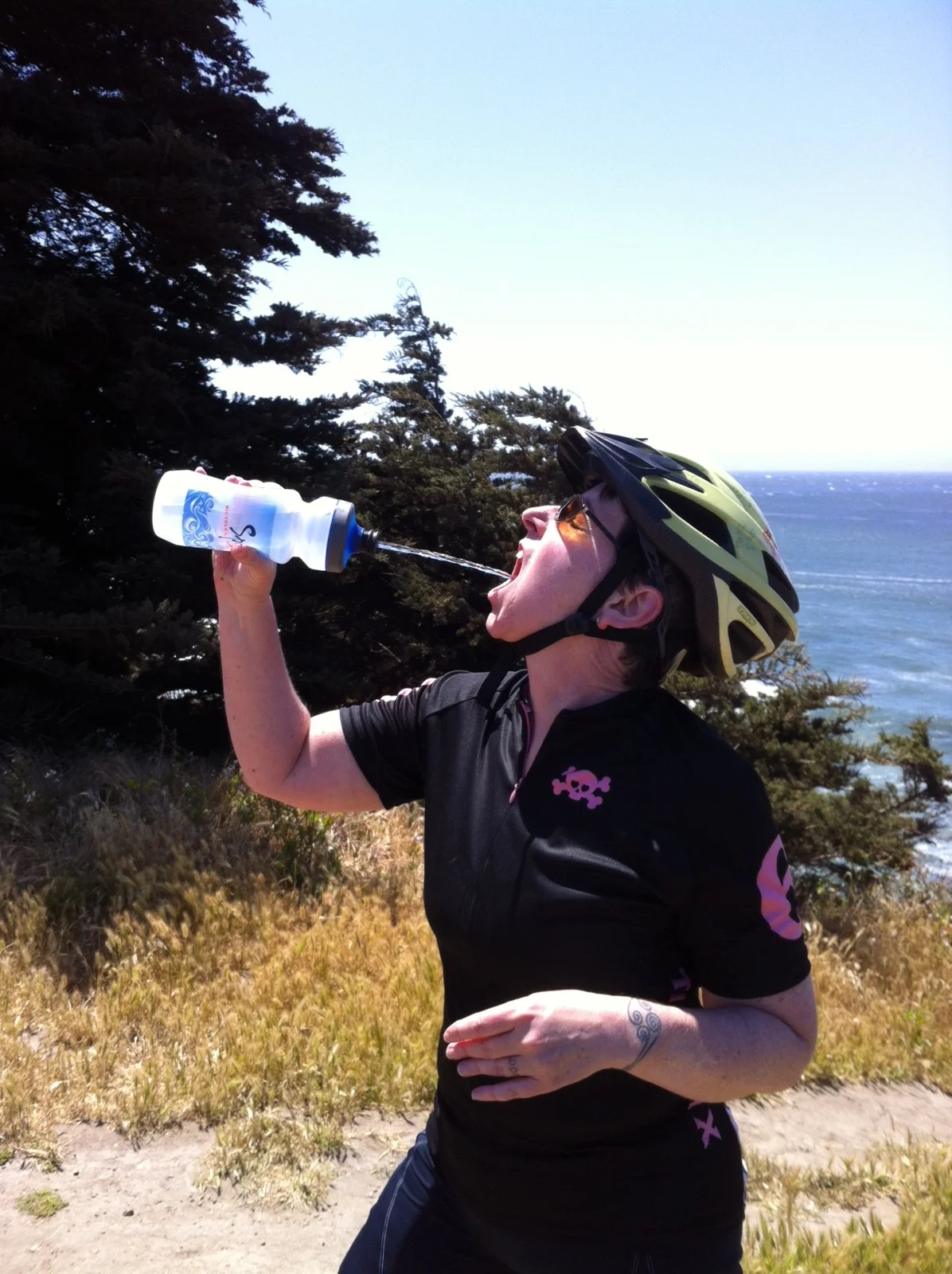 I play a pretty slick water bottle game.