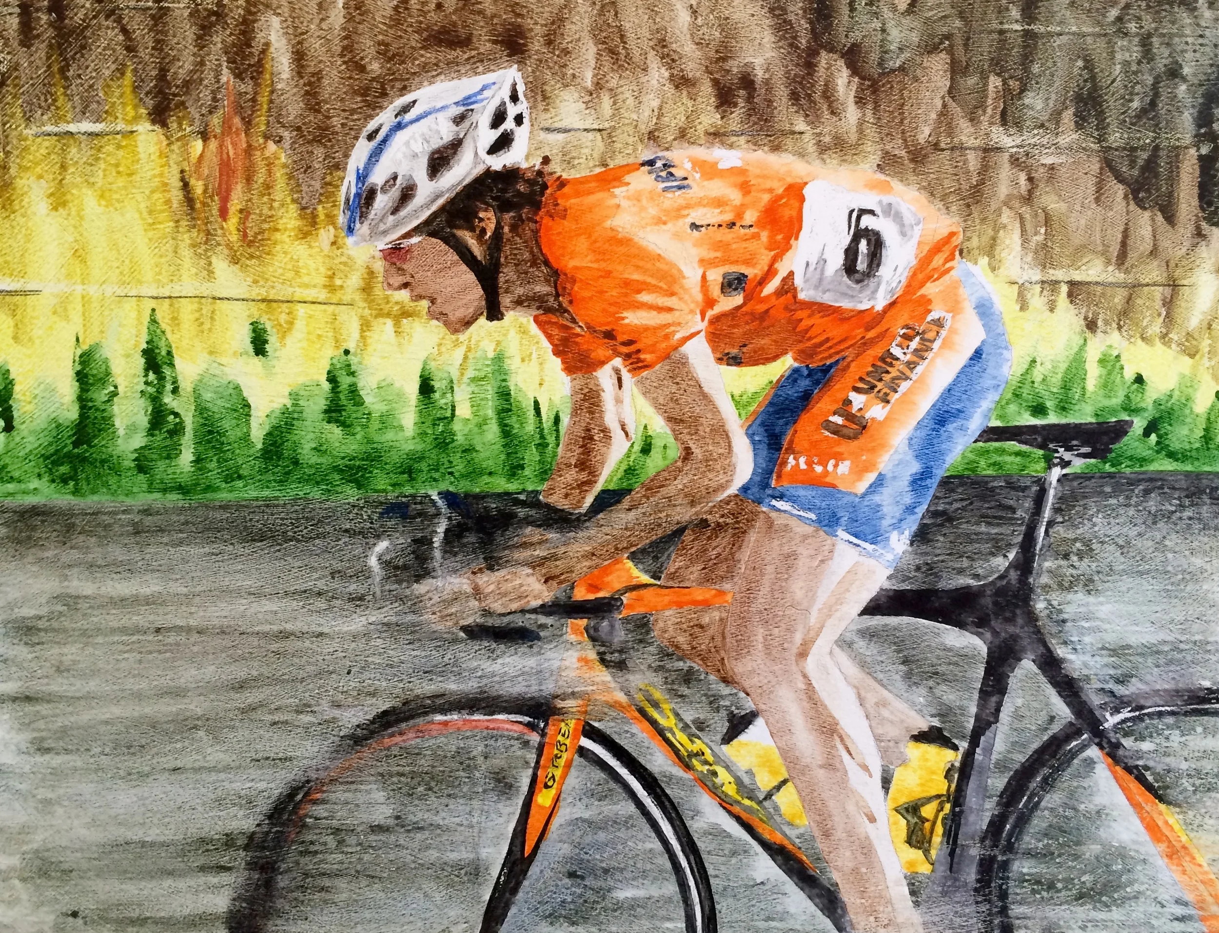Not one of my first watercolors. You would not want to see those.