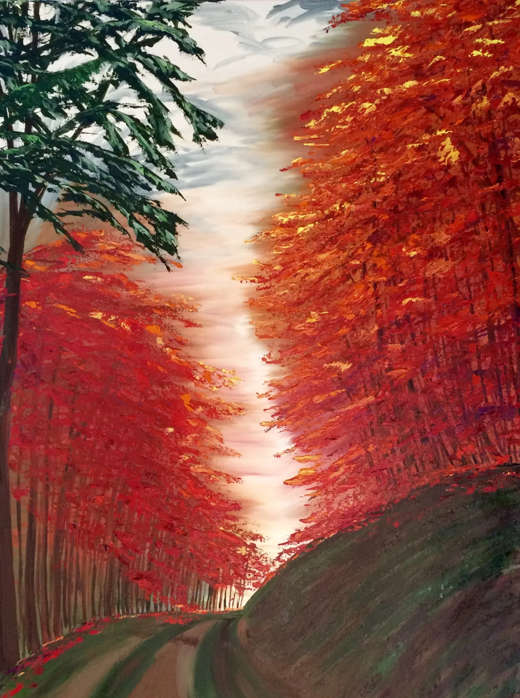 This painting has a secret past! A Sedona scene is hidden beneath!