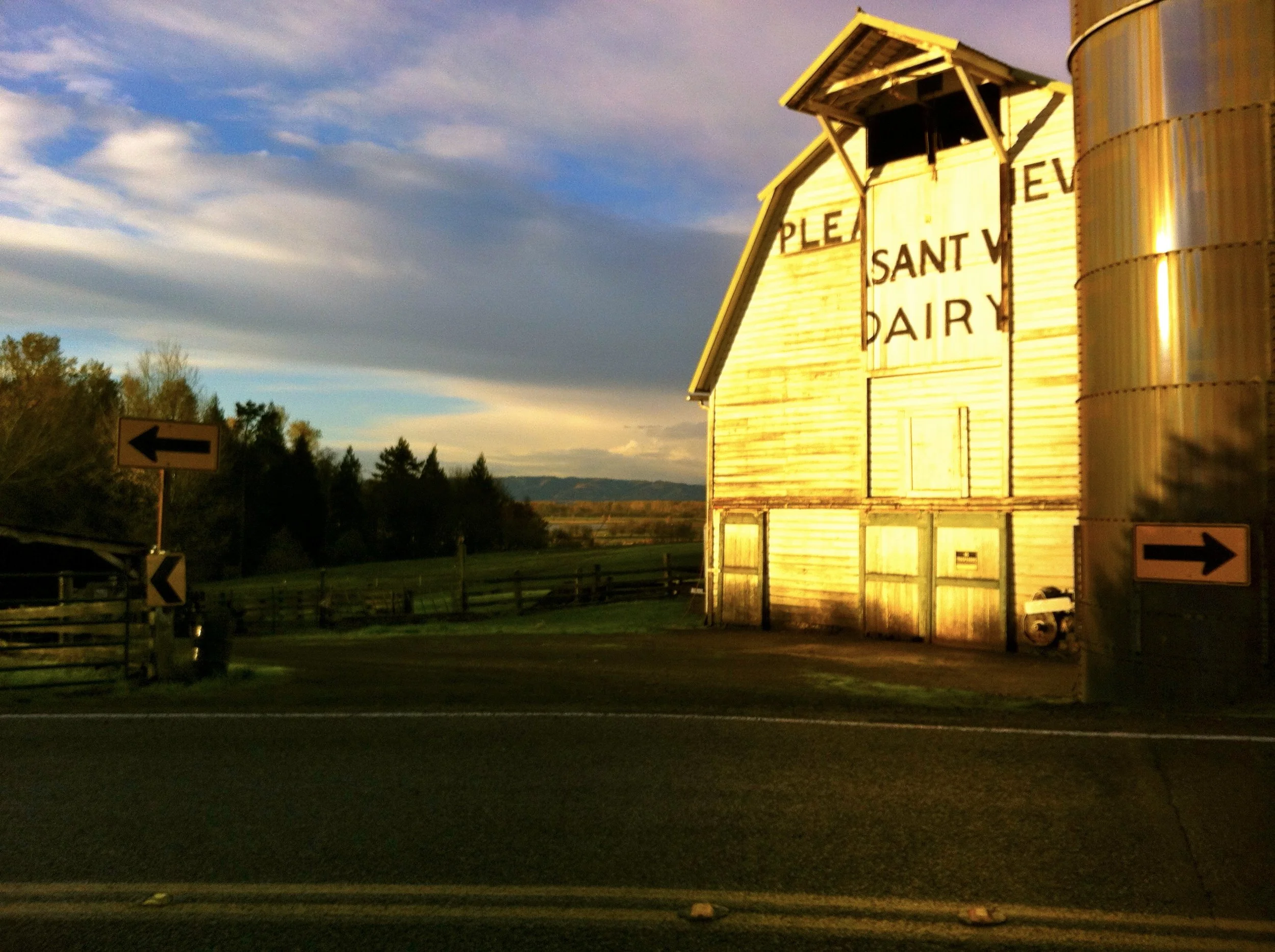 One morning I took this stunner of a photo. MAN I'll miss this old barn.