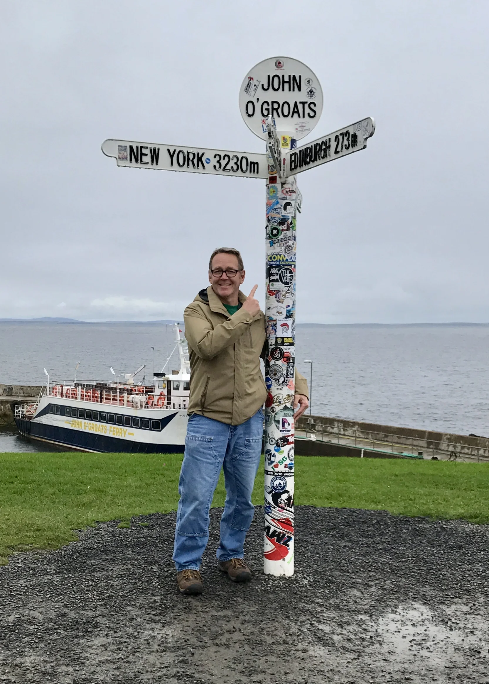 Drew at John O' Groats