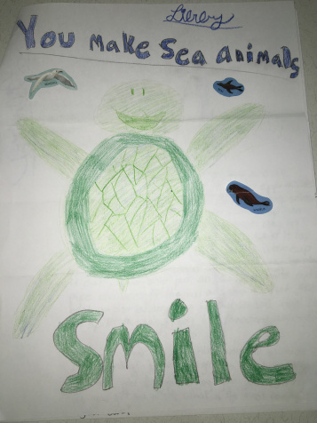 Making sea animals smile. 