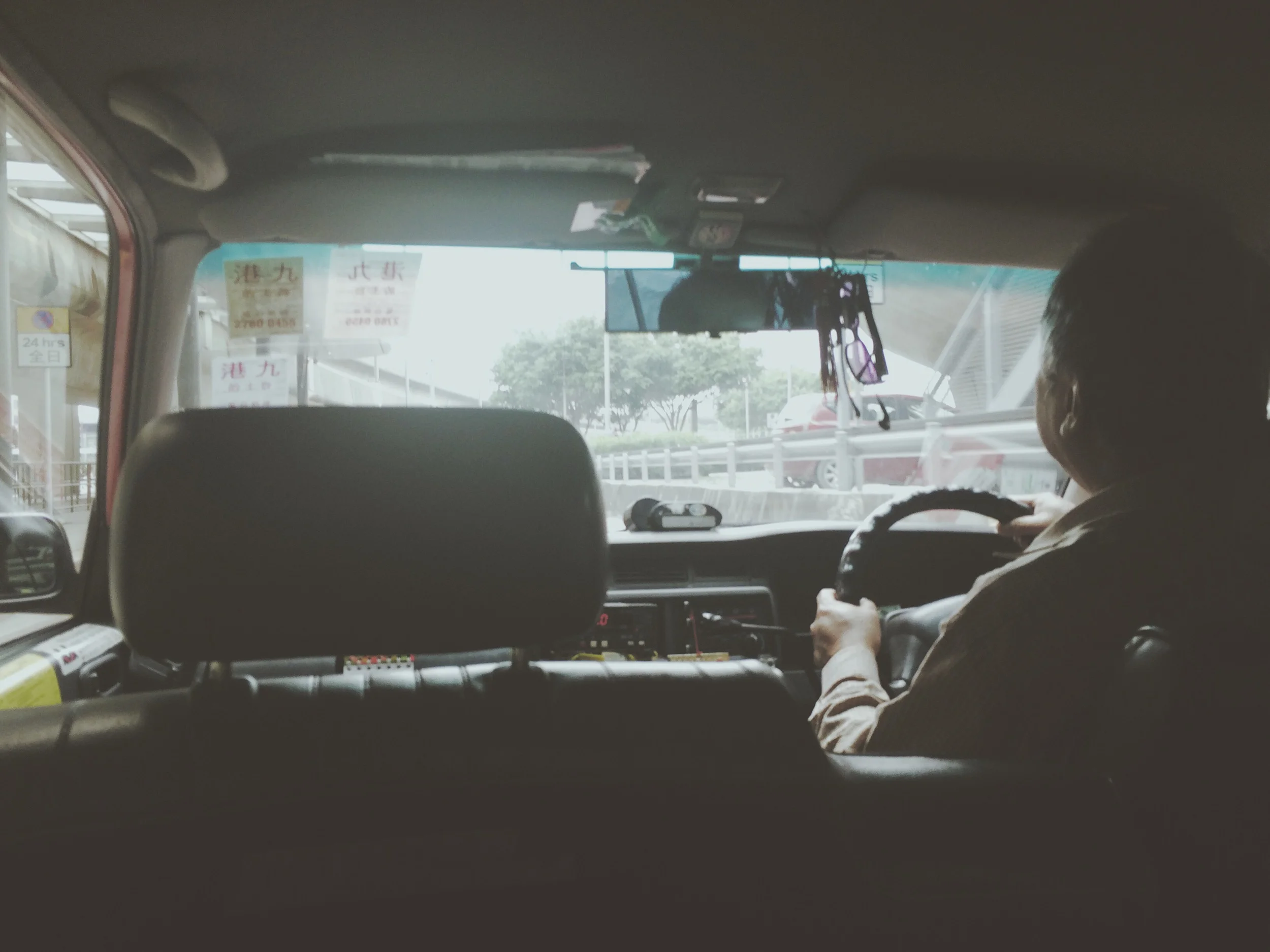 My cab ride into Hong Kong. © Ariel Davis
