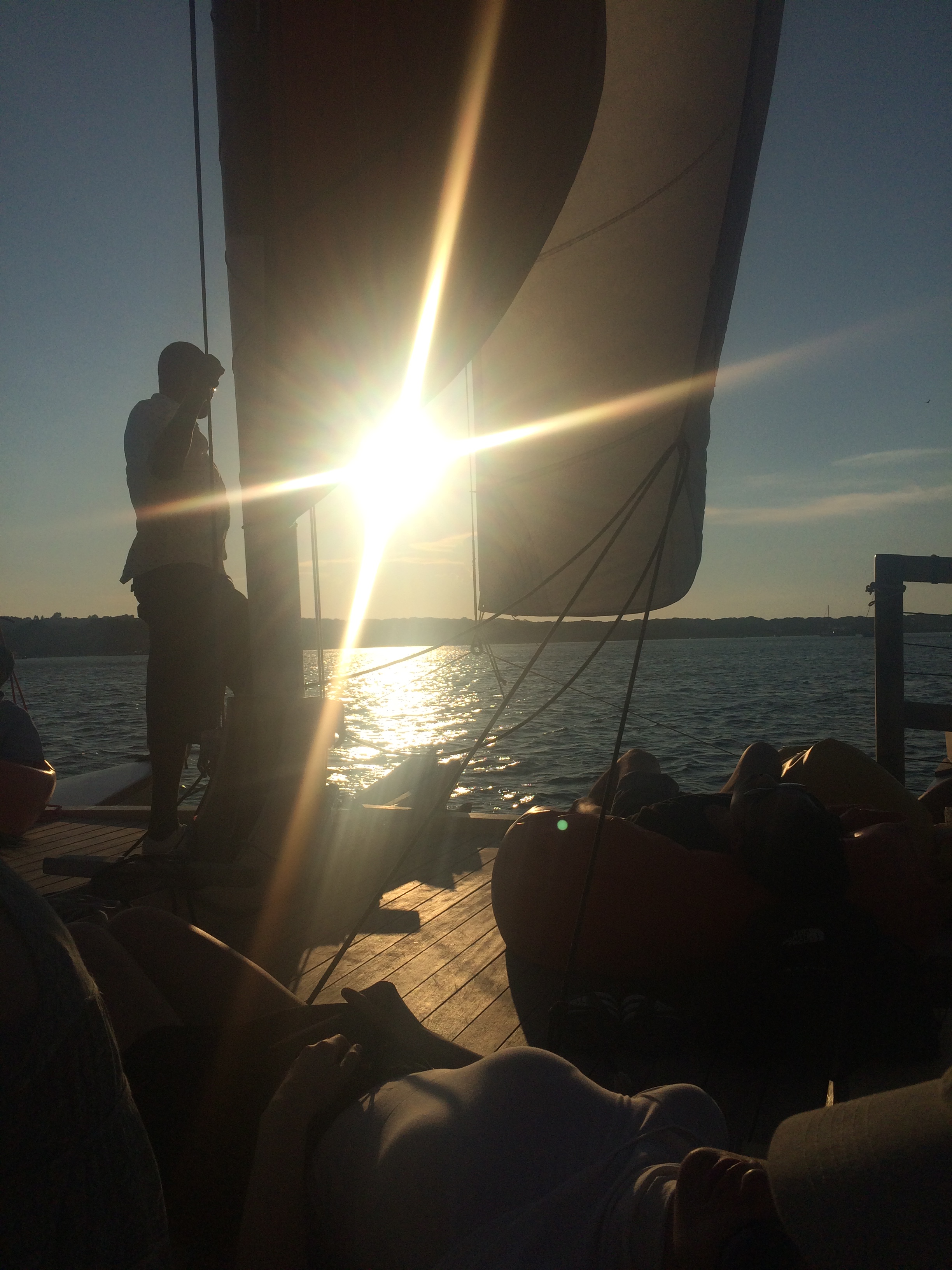 Sailing.