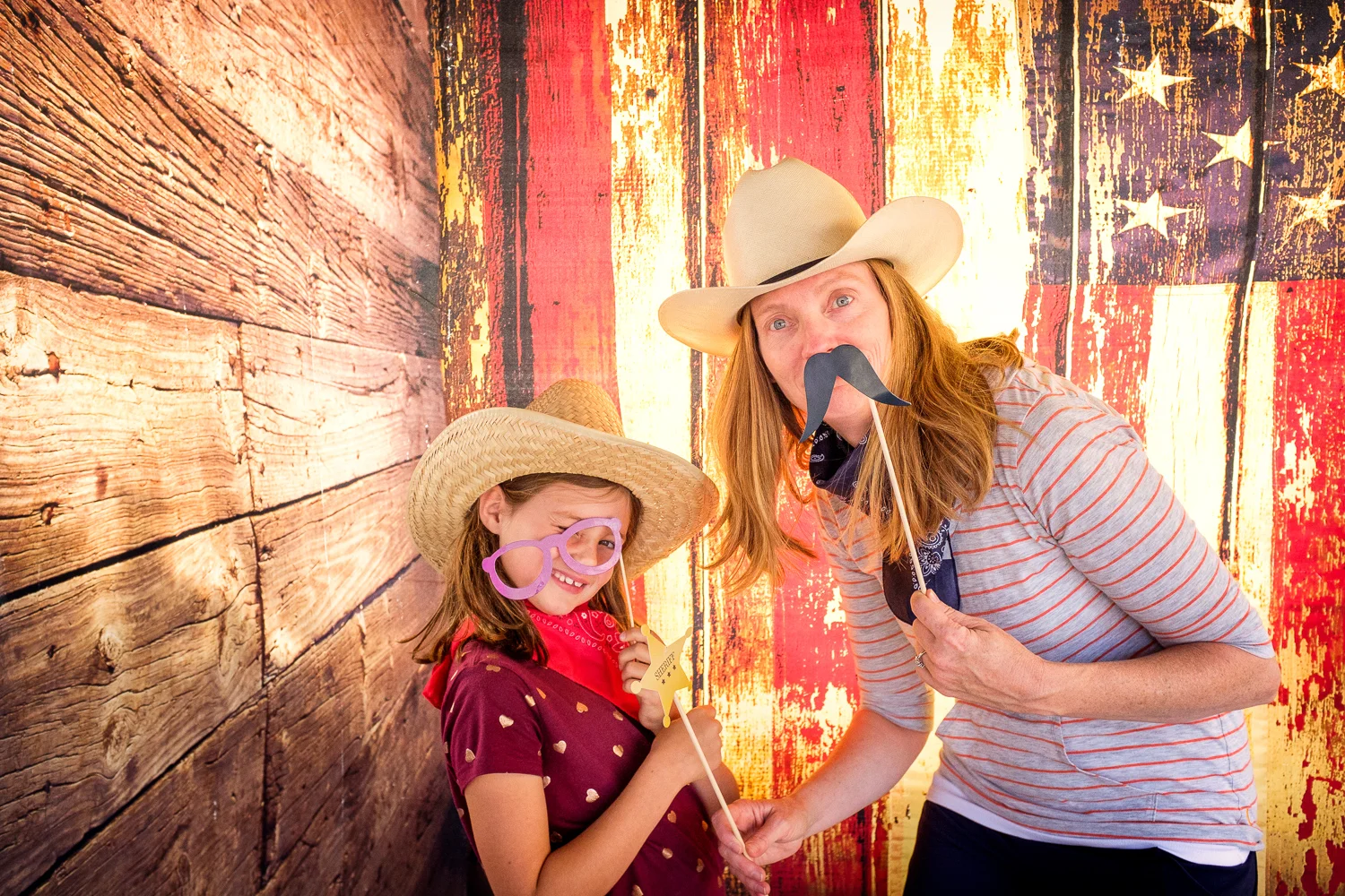 At the selfie booth in Mammoth.