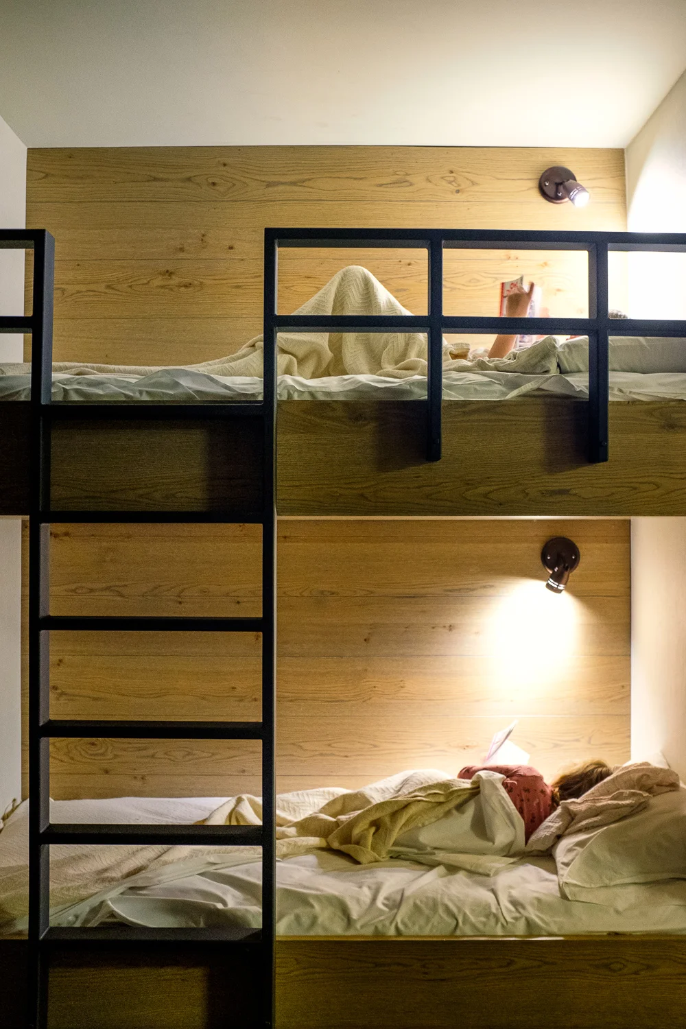 Our room had bunk beds—the ladies were really excited about these