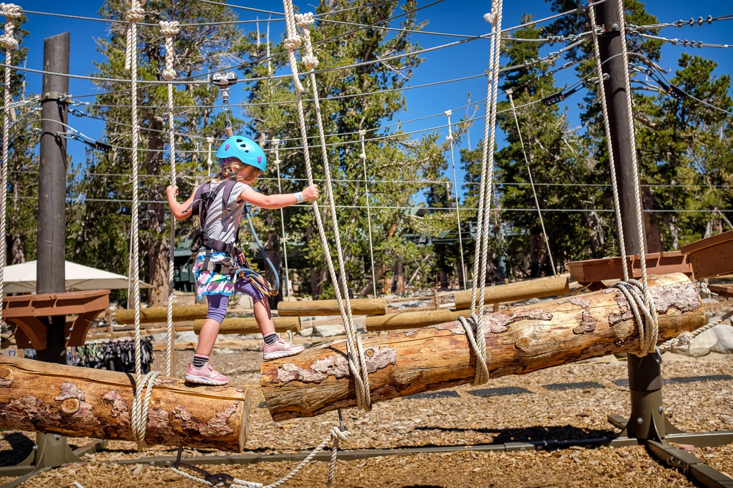 Paige on the ropes course