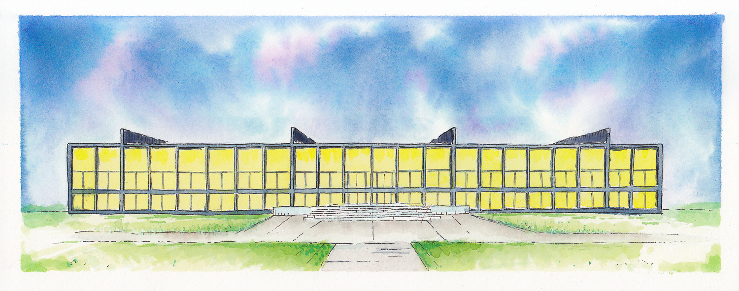 2019-02-18 Crown Hall IIT watercolor.jpg