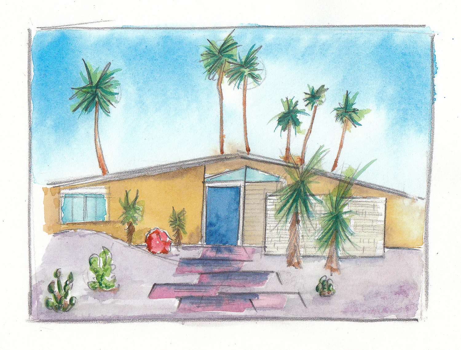 2018-10-21 Palm Springs ranch sketch and wash.jpg