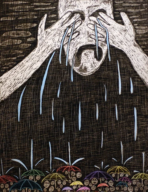  Trickle Down Theory &nbsp;22" X 28" 