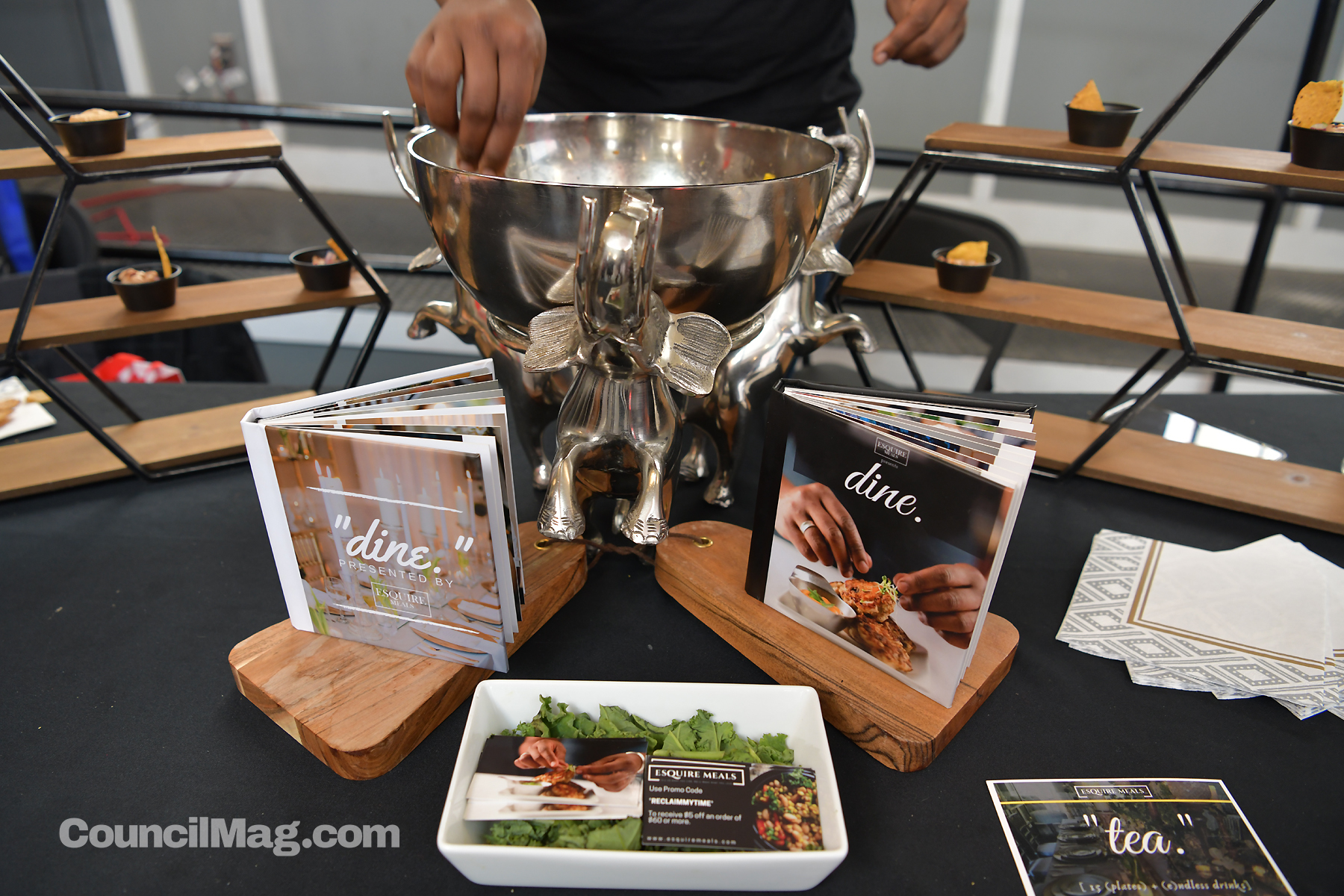 Esquire Meals, is a health conscious gourmet meal prep business. Kenneth Watson’s Esquire Meals – which has been in business for eight years – offers pick-up and delivery as well as catering. In addition, there were representatives from Gandhi Healt…