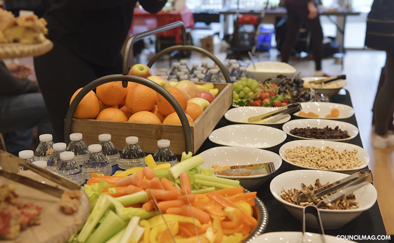 Esquire Meals provided an array of healthy options for attendees to sample during the Feb. 8, 2020, event.