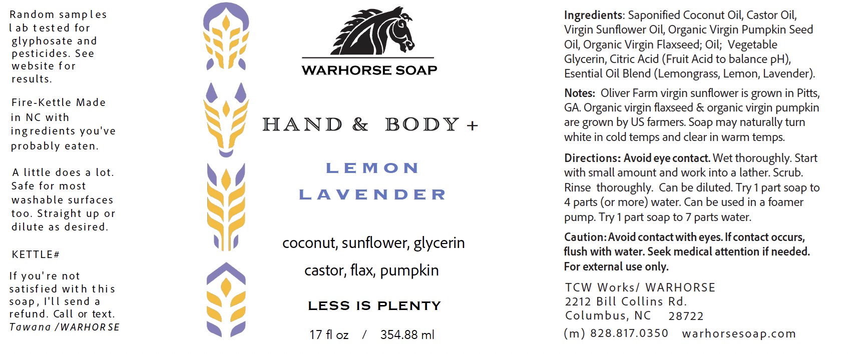 WARHORSE Hand and Body Soap