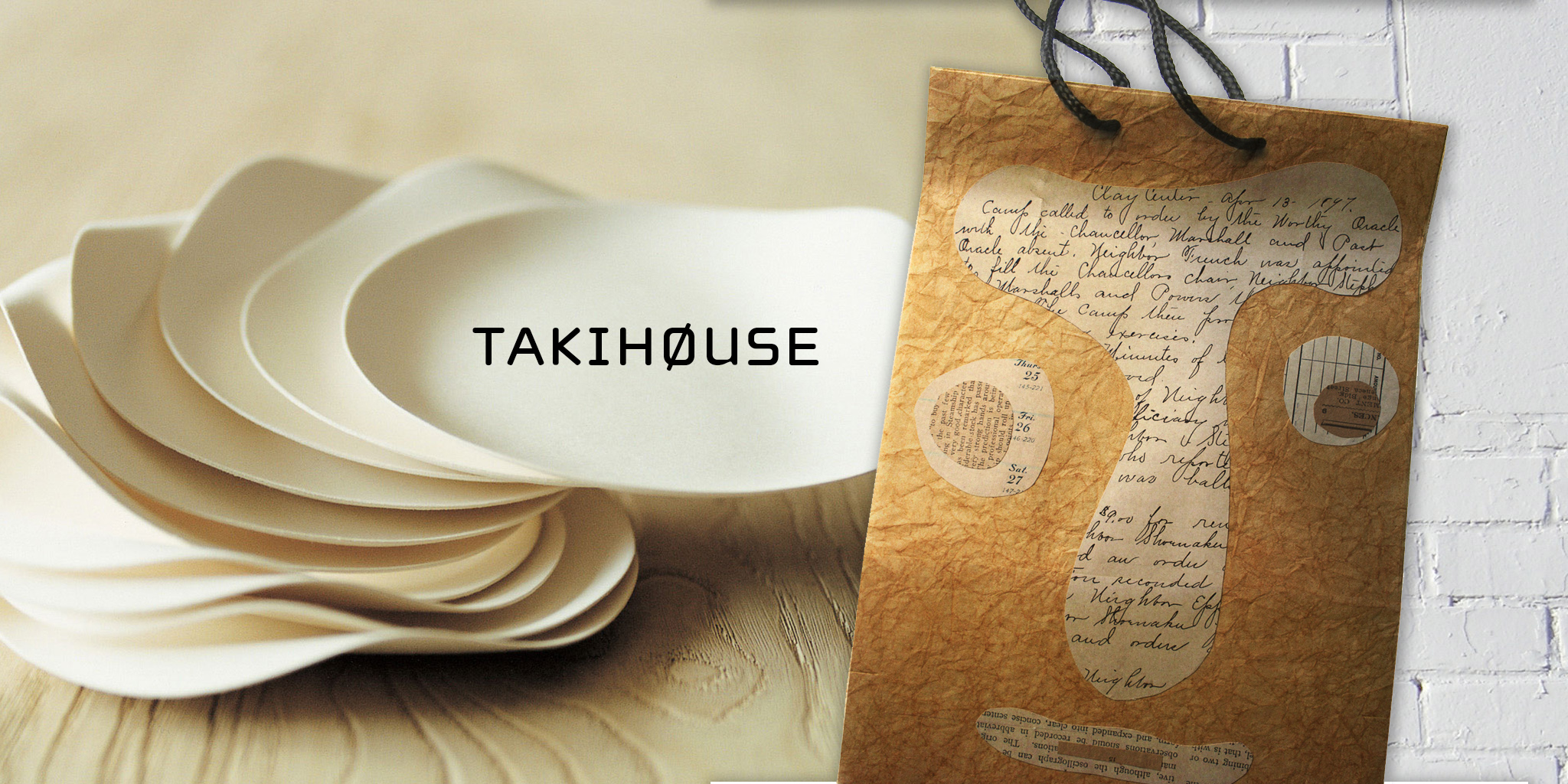 IDENTITY & PACKAGING TAKIHOUSE Takihouse provides Japanese households with modern and eclectic home goods of all kinds while offering a friendly and accessible shopping experience. The identity needed to showcase an international sensibility but also a sense of humor to represents the casual nature of their stores.