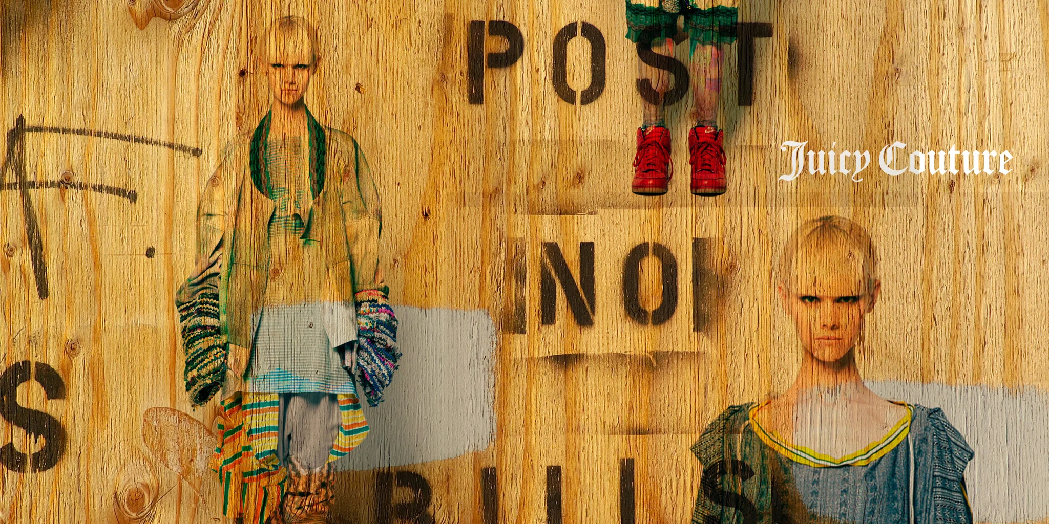  ADVERTISING  Juicy Couture  Los Angeles based casual fashion gurus, Juicy needed to convey a street-sensible style to their Japanese import stylings from Bodysong. With a bill posting approach, the design solution reflected the urban appeal of the l