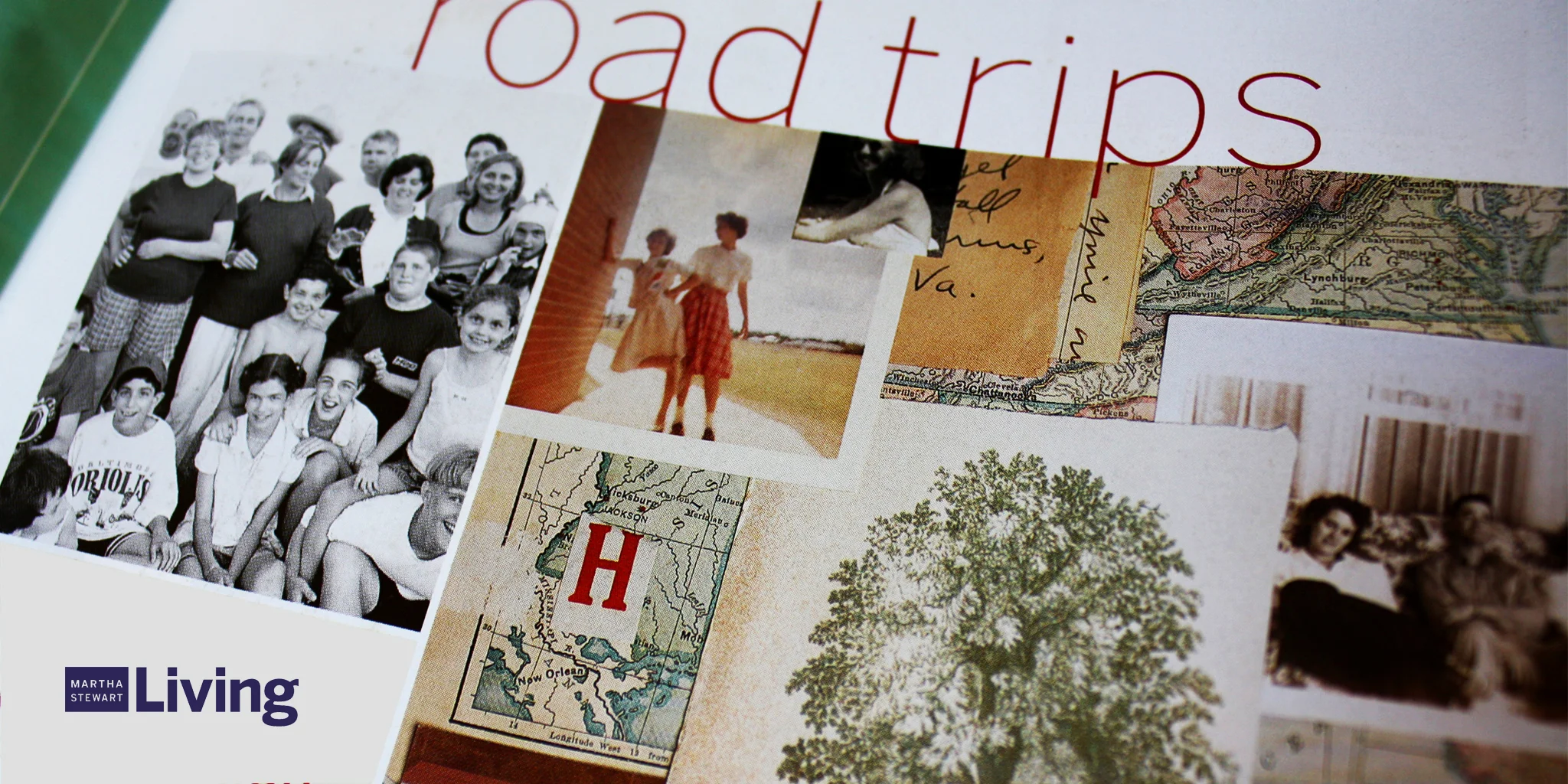  ILLUSTRATION  Martha Stewart Living  The legendary craft and lifestyle magazine needed a thoughtful series of illustrations to adorn an article on tracing family roots. This lead-in piece balanced regional ephemeral items along with family photos an