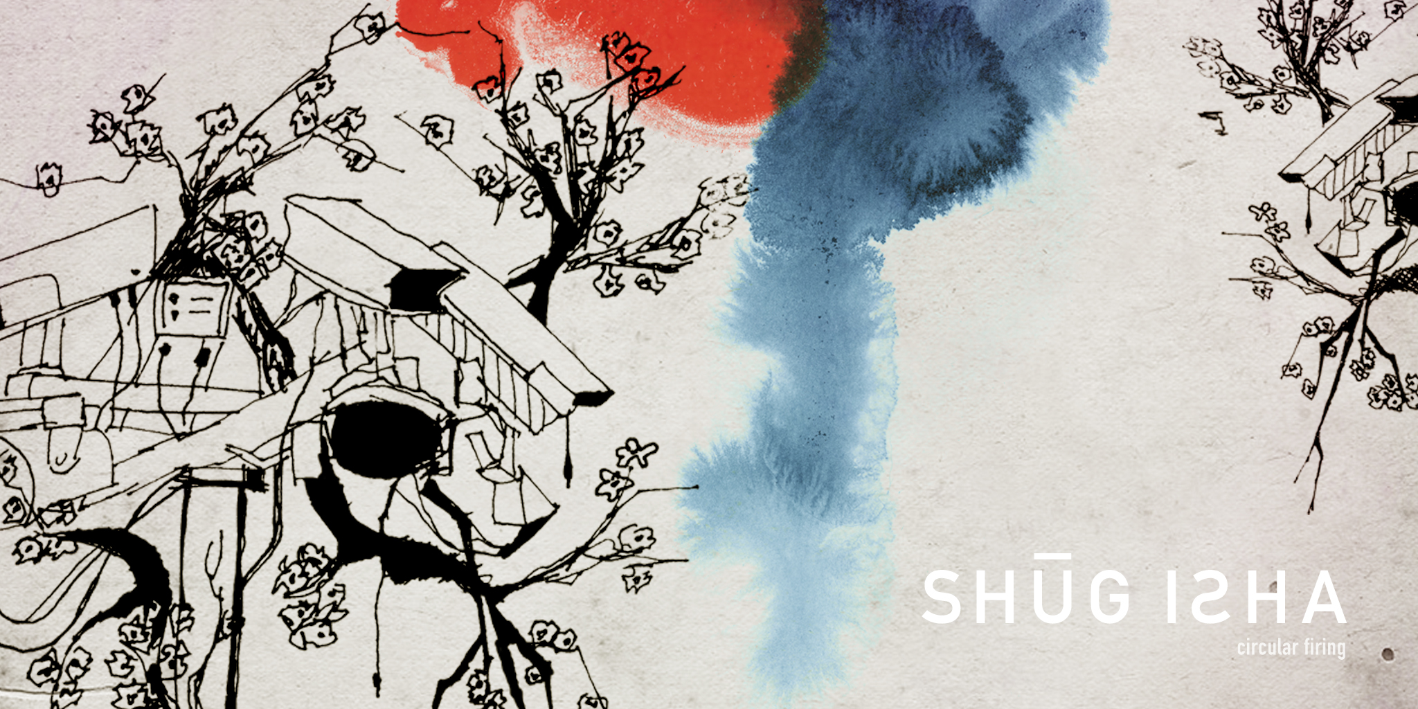 IDENTITY / ILLUSTRATION
SHUGISHA
Album art and identity for band split between Texas and Japan. Vocals focus on a restful tension somewhere between paranoia and a calm breeze scattering cherry blossoms.