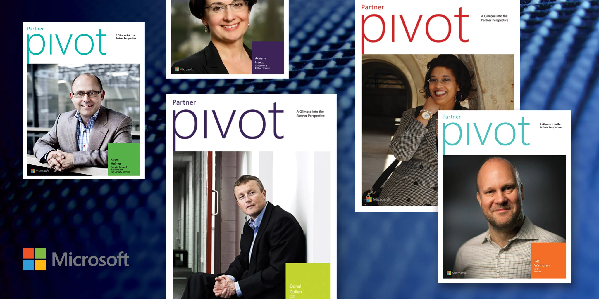  NAMING &amp; PUBLICATION DESIGN  Microsoft / Microsoft Partner Network  Microsoft's partner group and liaison, MPN, wanted to showcase and celebrate the various network of Microsoft Partners with how they use both Microsoft products and the Worldwid