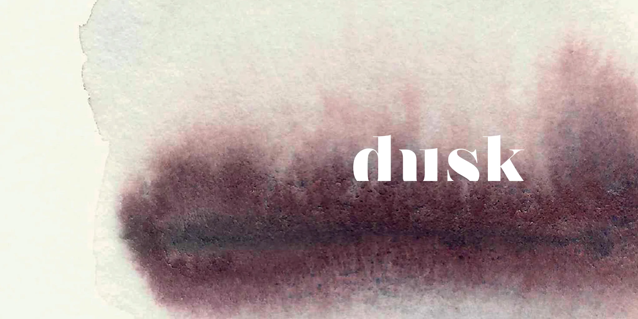  IDENTITY  Dusk&nbsp;  For our colleague, friend and collaborator, we created an identity for Dusk, a strategic branding company that focuses on the collision of mind, body and heart—helping their clients achieve a holistic brand offering. Dusk neede