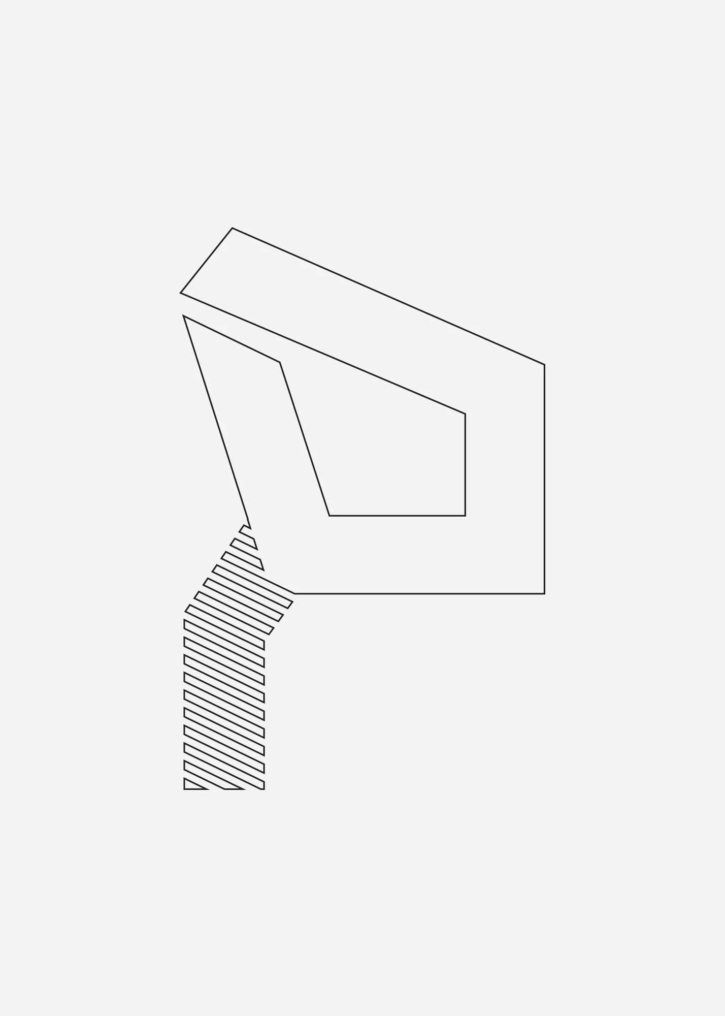 Detail 02 — Letter P (Second floor overhang)