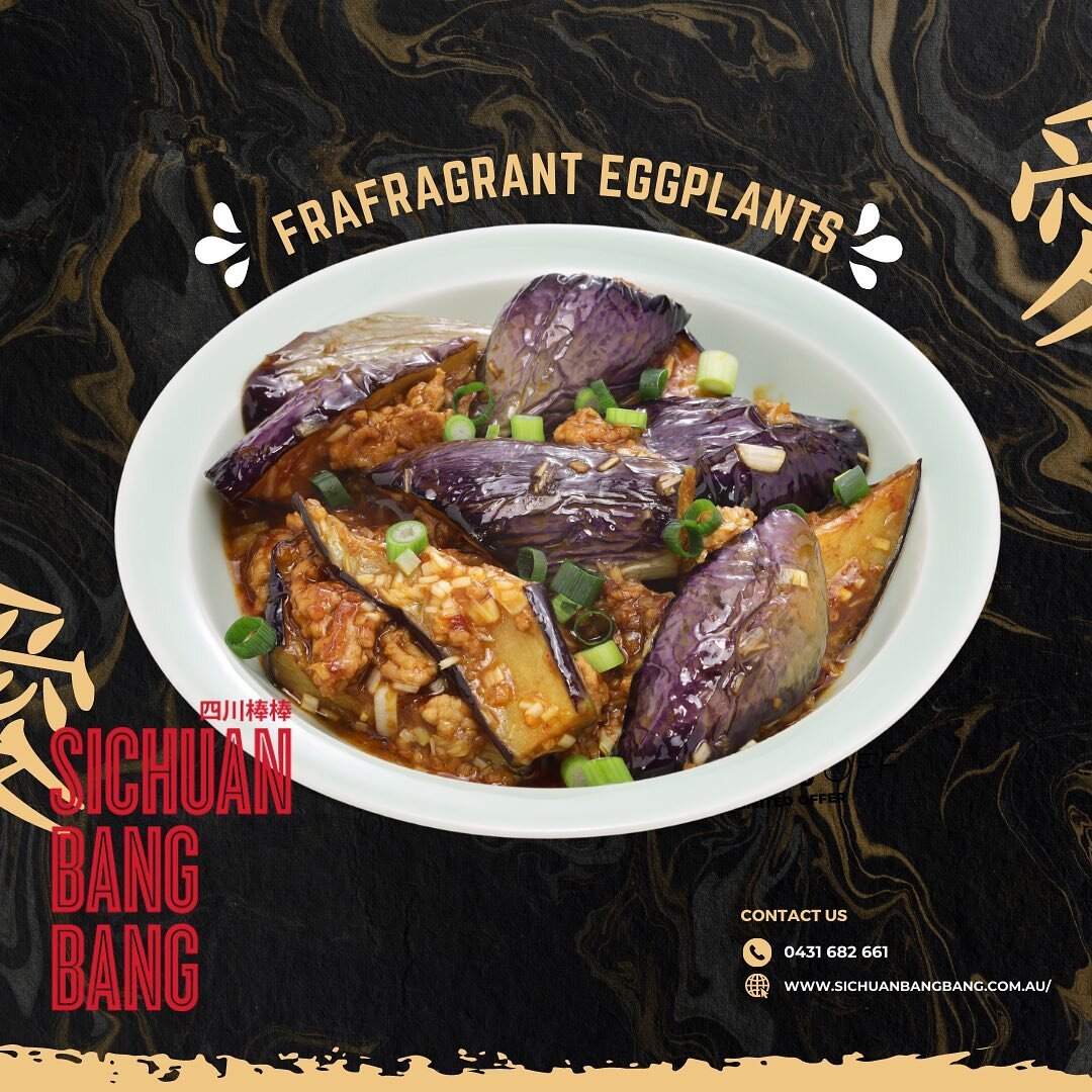 Who is keen for some yummy 🍆 this week? 

Famous Sichuan fragrant eggplant - wok braised 🍆, minced pork with 🌶! Vegetarian version available too. 

📞: 0431 682 661
🏡: 8 Wongabel St, Kenmore
🌐: sichuanbangbang.com.au