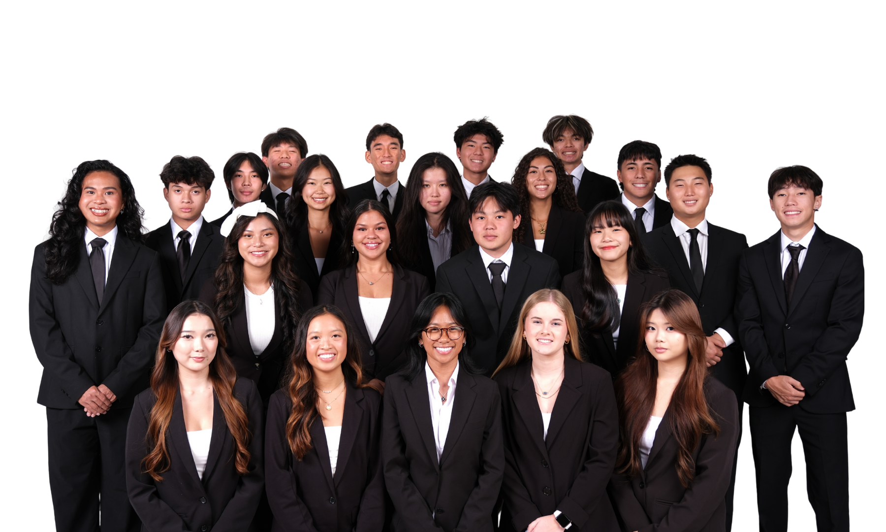 The Alpha Delta class: 23 members, initiated Fall 2025