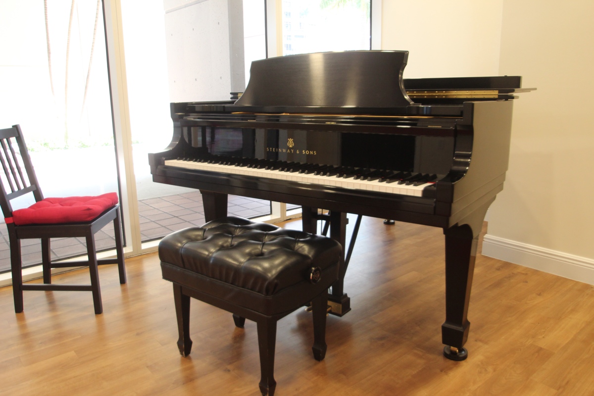 OUR BEAUTIFUL STEINWAY & SONS B GRAND PIANO