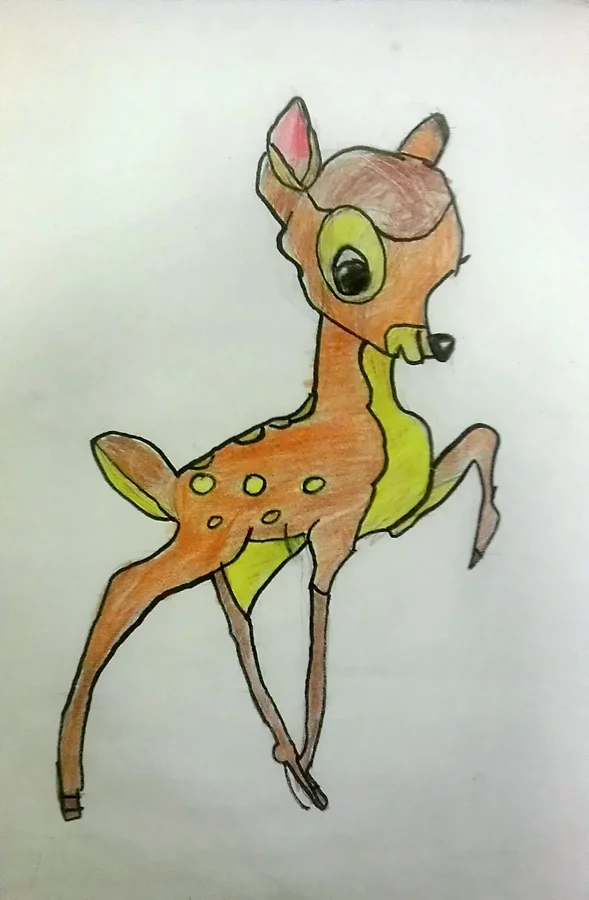 by: alex serrano, age 8, color pencil