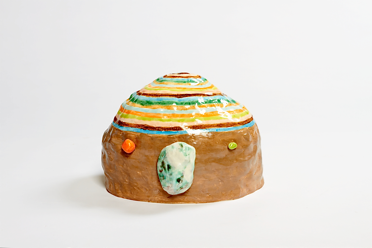 'Vase' 2014 Earthenware and various glazes. 
